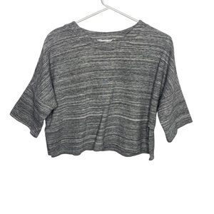 Derek Lam C10 cropped marled gray sweatshirt S Small